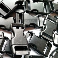 15MM PARACORD GEBOGEN SCHNALLEN SCHNALLE ARMBAND KLICKVERSCHLUSS SCHWARZ BUCKLES