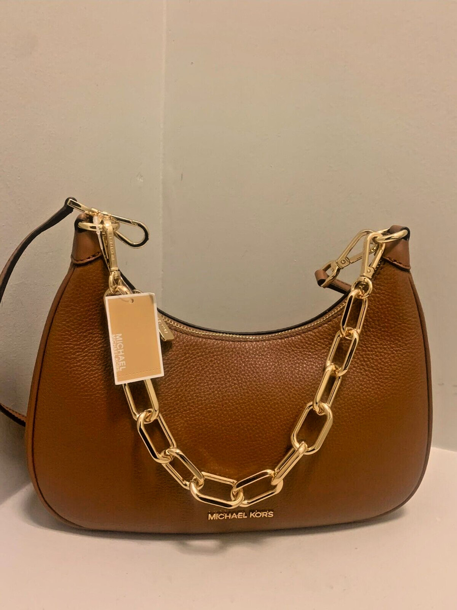 Michael kors Cora Large Zip Pouchette Chain Shoulder Crossbody Bag 
