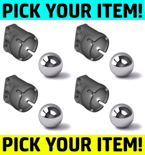 LEGO Technic U PICK STEEL BALL CASTER (chrome,metal,marble,robot