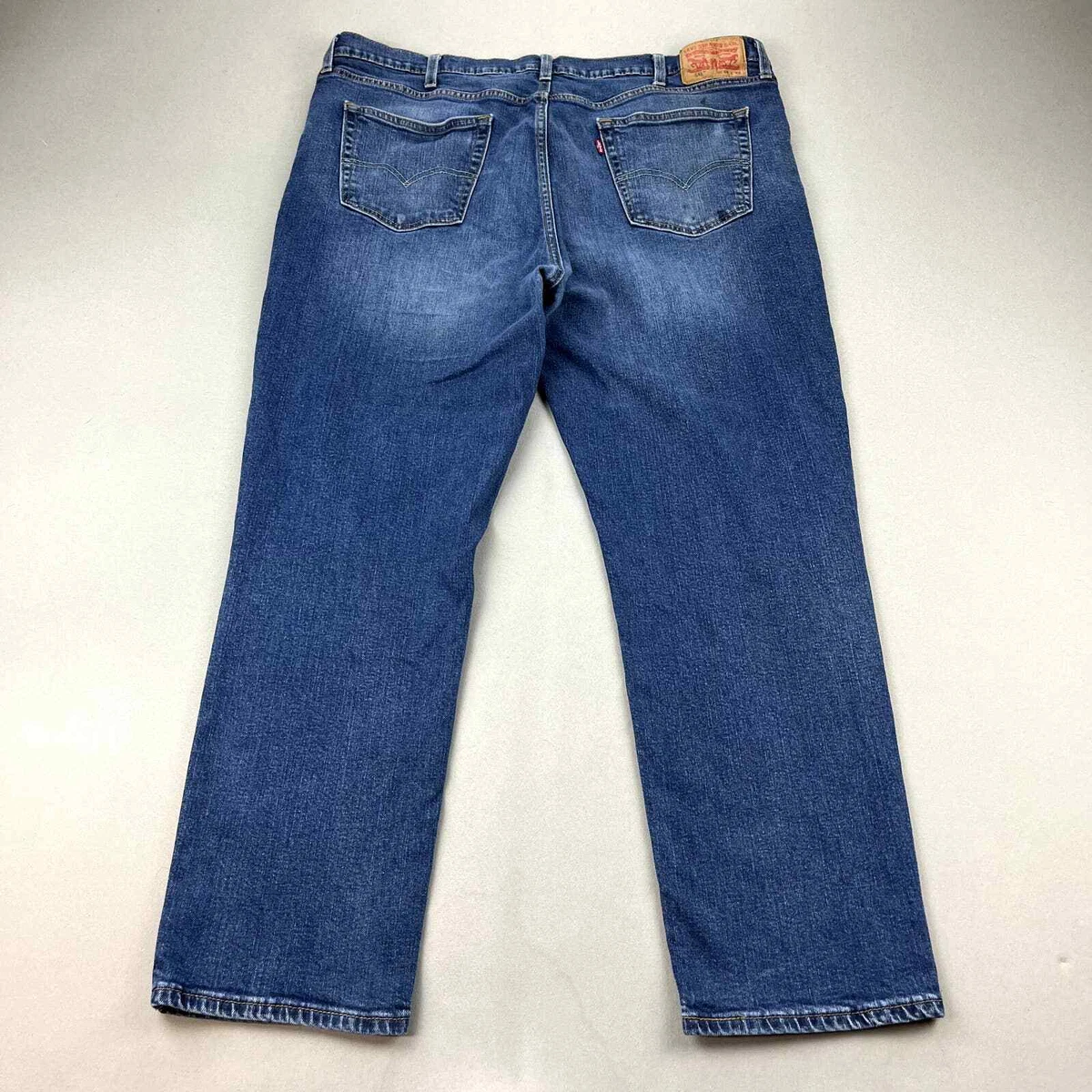 Levis 541 Jeans Mens 42x32 Blue Denim Athletic Fit Taper Leg