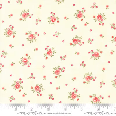Collections for a Cause Etchings Parchment Posies by Howard Marcus Moda 1/2 Yard
