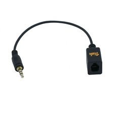 Female 4-Pin RJ9 to 3.5mm male adapter cord connect Headset to Laptop Computer