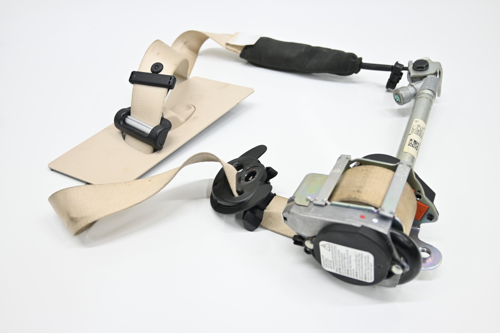⭐ 14-20 Maserati Ghibli Front Right Upper Seat Belt Retractor Beige Oem