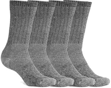 Merino Wool Socks Thermal Warm Men Women Children Hiking Crew Socks 4 pairs 