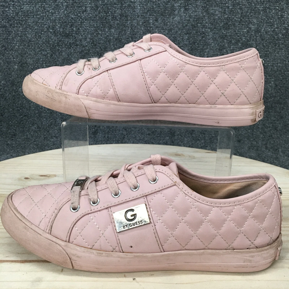 værst skulder neutral G By Guess Shoes Womens 8.5 M Oadie 2 Casual Sneakers Pink Leather Casual  Low | eBay