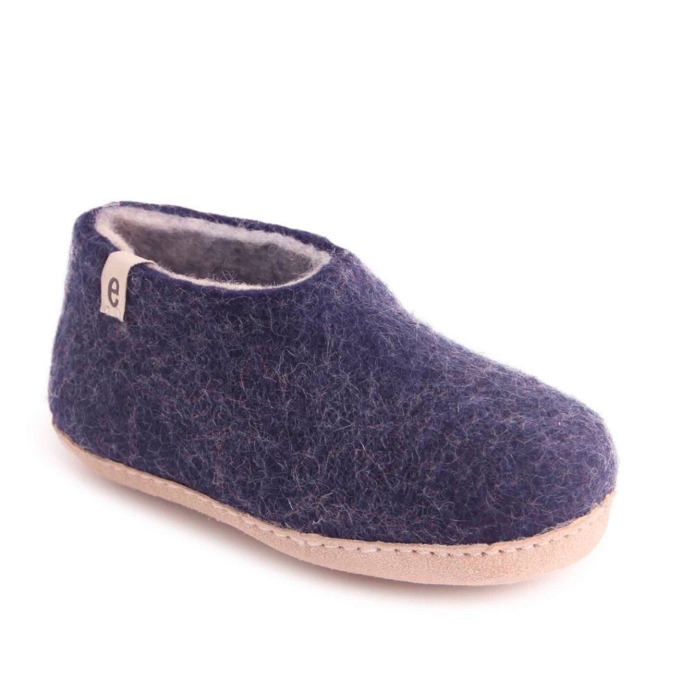 APL egos copenhagen Filz Hausschuh Kids Shoe Classic aus Schafwolle Blue