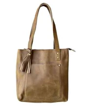 9001 Cowhide Leather Concealment Tote Bag