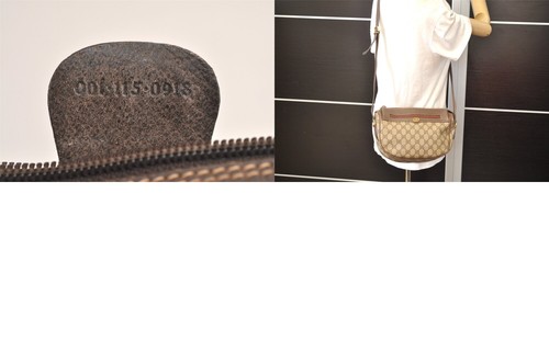 Authentic GUCCI Web Sherry Line Shoulder Bag GG PVC Leather Brown Junk 4997M - Foto 8 di 10