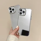 Mirror Case For iPhone 17 15 14 Pro Max 13 12 11 Plating Glossy Shockproof Cover