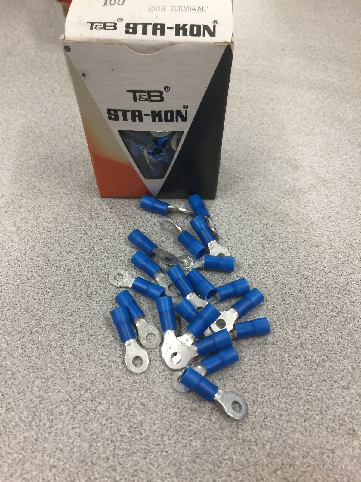 NEW IN BOX T&B STAKON LOCKING SPADE TERMINAL 14RB6 BOX OF 100 eBay