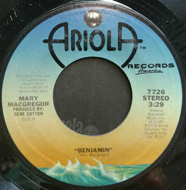 MARY MACGREGOR, The Wedding Song (There Is Love) USA