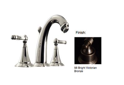 Santec 4620BR56 Baroque Widespread Lavatory Set In Bright Victorian Bronze, New!