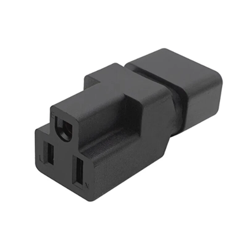 1-5Pack IEC 320 C14 Male to Nema 5-15R Female Power Adapters - Image 2 of 4