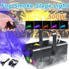 Portable LED RGB Fog Machine DMX Stage Lighting Party Halloween Smoke Thrower