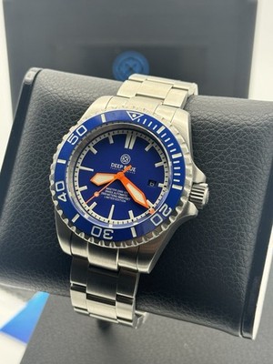 DEEP BLUE MASTER 2000  10 YEAR ANNIVERSARY  46MM BLUE DIAL! 2000M DIVER!