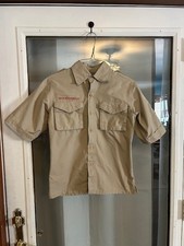 Youth Medium Boy Scouts of America Khaki Short sleeved Shirt