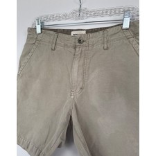 Taylor Stitch Mens Khaki Tan Chino Shorts Size 30/31 Canvas Rugged Preppy Flaw