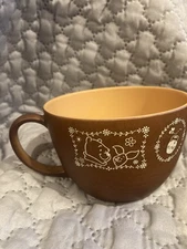 Japan Tokyo Disney Resort Winnie the Pooh Piglet Wooden Mug Soup Cafe Time 2025 