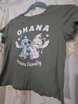 Disney Green Juniors Crop Top
