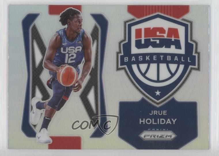 2021-22 Panini Prizm USA Basketball Silver Prizm Jrue Holiday #8 0x49