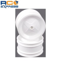 Schumacher Racing Rear Wheels White pr - TOP CAT SCHU7598