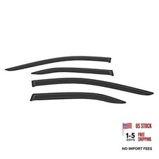 Outside Mount Window Visor Deflector Rain Guard Dark Smoke, 4 Pcs Set Fit for