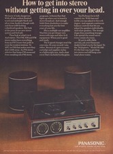 Vintage 1971 Panasonic "Sonisphere" Model SE-840 Print Ad Promo Ad