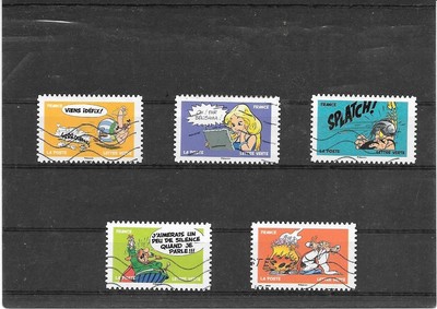 Lot De 7 Timbres Astérix 2025 - Timbres Adhésifs Oblitérés Avec Cachets Ronds, France