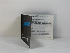 Juego Nintendo NES Popeye con Manual y Funda - Cl&aacute;sicos Arcade Originales Sin Probar