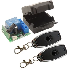 DiesesRC 433MHz Radio Control Relay Remote Switch - 1 Channel, 2 Transmitters...