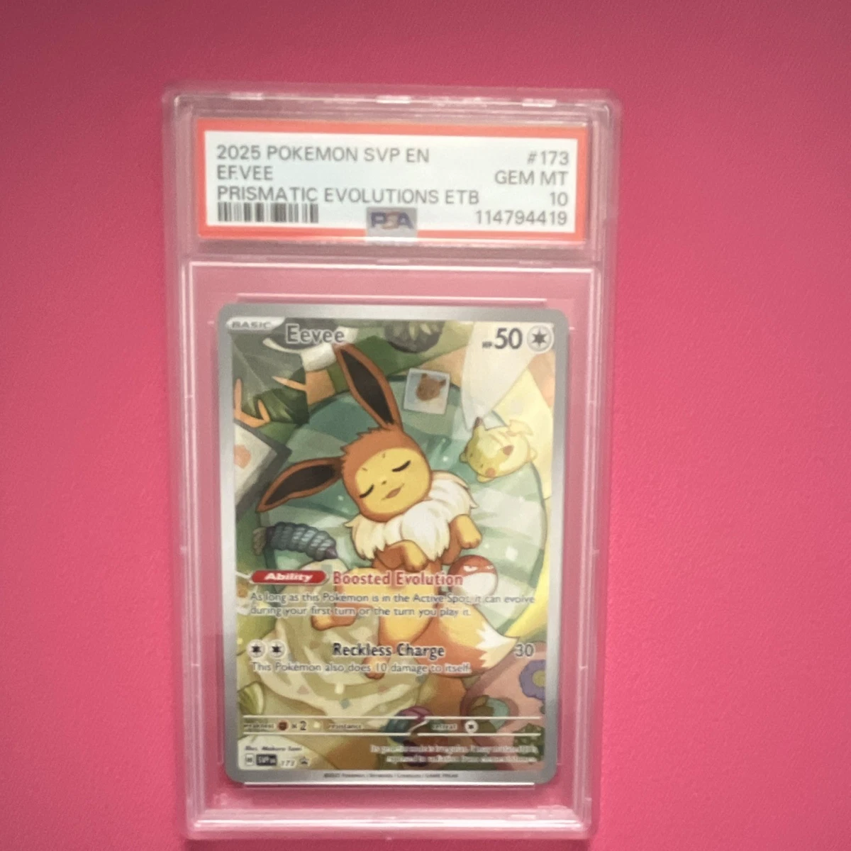 Eevee Pokémon TCG Professional Sports Authenticator (PSA) Grade 10