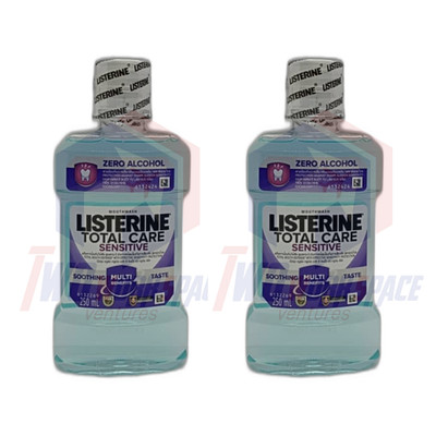 2 x Listerine Total Care Sensitive Multi Benefits Soothing Taste Mouthwash 250ML