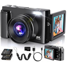 4K Digital Camera for Photography with SD Card