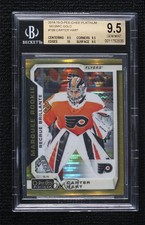 2018-19 O-Pee-Chee Platinum Seismic Gold 34/50 Carter Hart BGS 9.5 GEM MINT 0c3