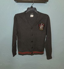 Harry Potter Girls Size L Quidditch Sweater Gryffindor Wizard World Cardigan
