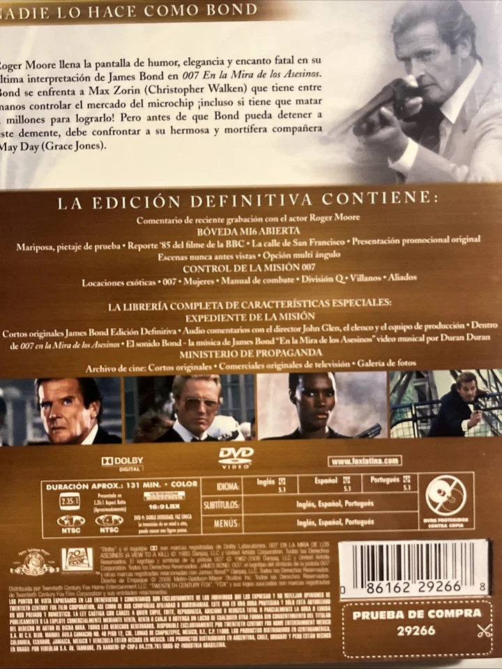 En La Mira De Los Asesinos - James Bond 007 - DVD Spanish- Edicion Defiitiva Foto 4 de 4