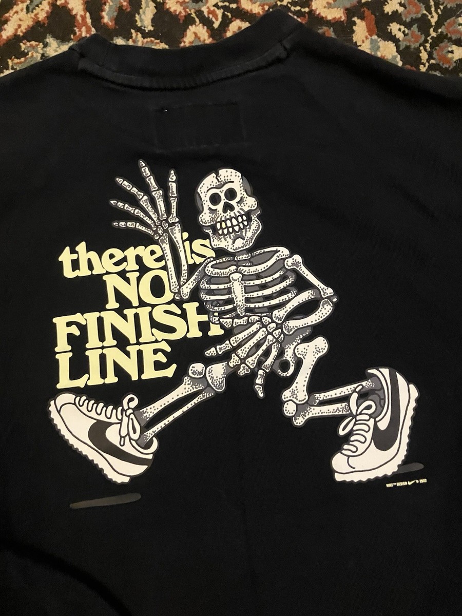 Nike Cortez There Is No Finish Line Men's T Shirt Sz. XS Measures