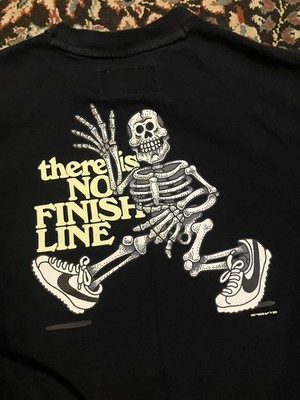 デッドストック asics 龍神NIPPON 2022 メッセージ DRYシャツ Nike Cortez There Is No Finish Line Men's T Shirt Sz. XS Measures