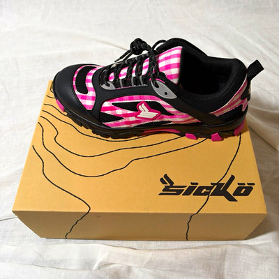 Sicko Eric Emanuel Hiking Black/Pink Striped Low Men's US 10 EU 44