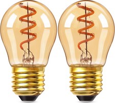 Genixgreen E27 LED Edison Bulbs 3W Vintage Filament Edison Screw ES Bulb G45 De