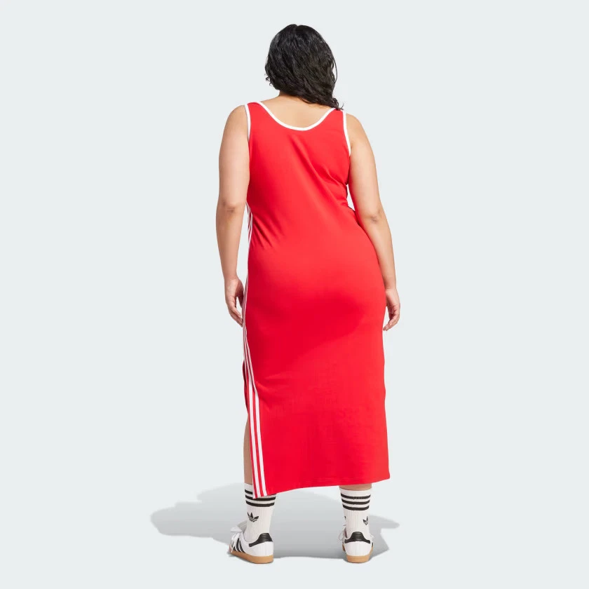 adidas women Adicolor 3-Stripes Tank Dress Maxi (Plus Size) - Image 2 of 4