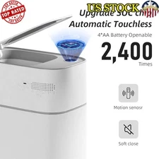 Motion Sensor Touchless Trash Can 3.5 Gallon Automatic Waterproof Bathroom New