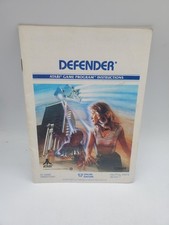 Defender Atari Video Game Program Instructions Insert Vintage 1982 Manual