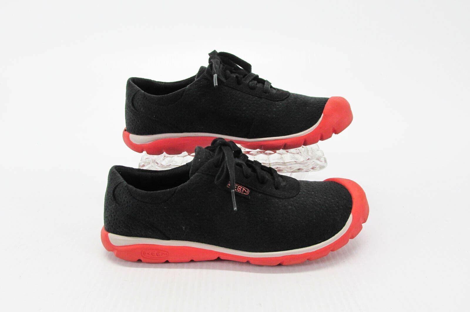 Keen scarpa donna Kanga pizzo taglia 6M nera moda sneaker atletica usata qp