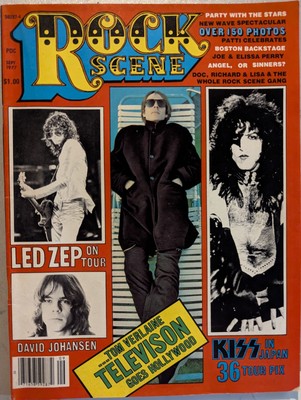 Rock Scene Magazine September 1977 KISS, Angel, Led Zeppelin, Television, Patti