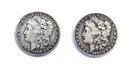Lot of 2 Nice Morgan Silver Dollars, EF, 1900-O & 1901 -O