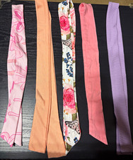 Lot of 5 Girls Fabric Bow Headbands Multicolor Stretch Floral One Size Casual
