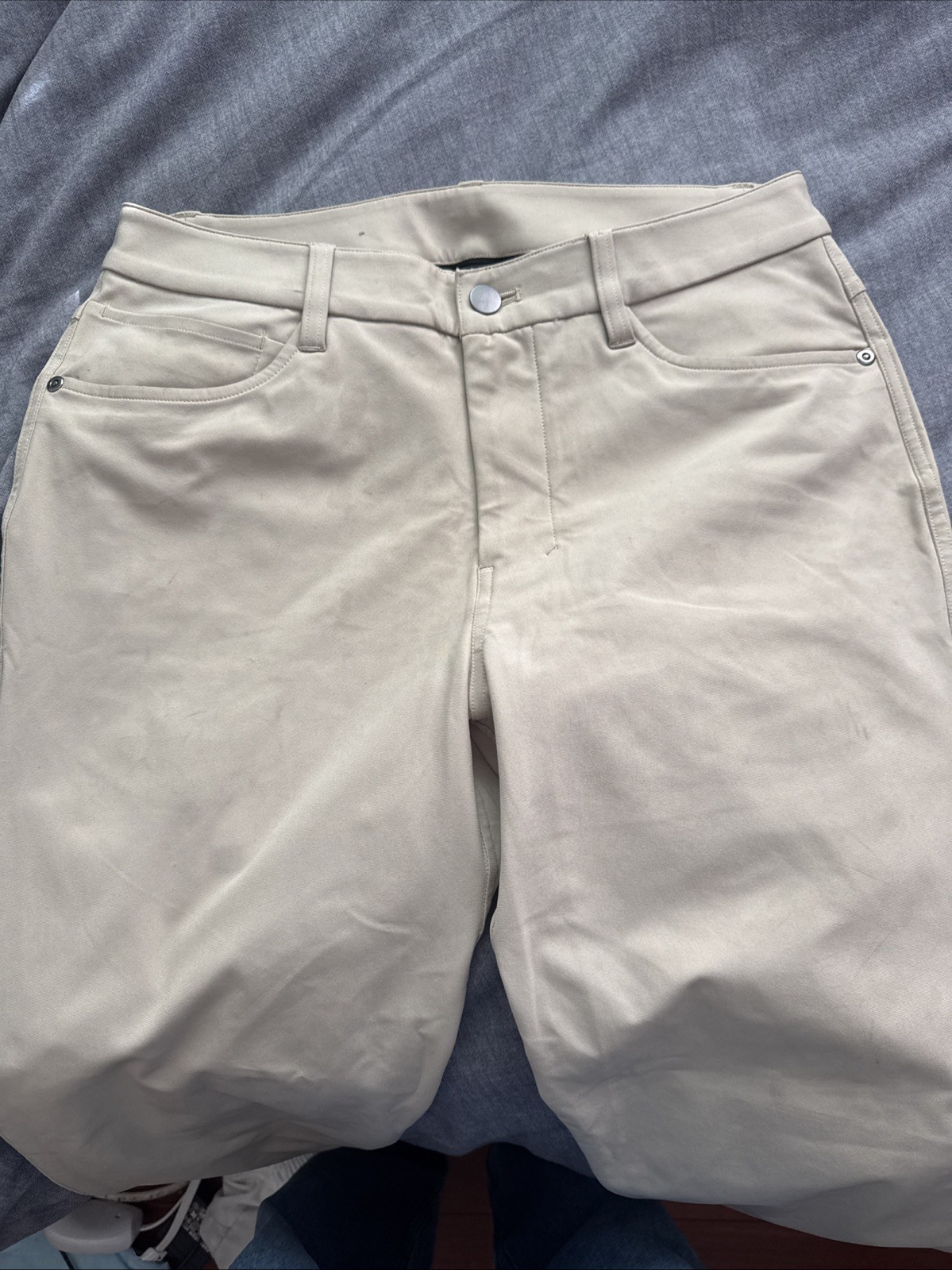 Lululemon ABC Pants Mens Size 28 Slim Fit Warpstreme Beige Khaki M5AQYS