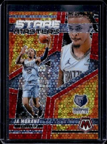 2024-25 Panini Mosaic Ja Morant Stare Master Fast Break Red Mosaic #/99