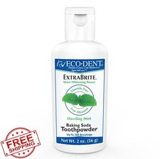 ECO-DENT ExtraBrite Baking Soda Tooth Powder Mint